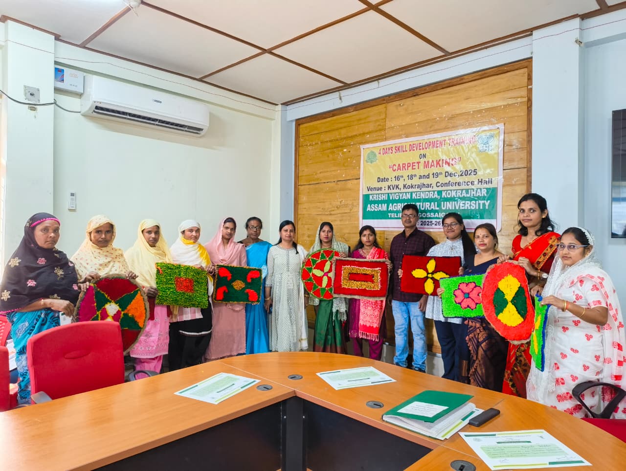 4 days skill development training on Carpet Making